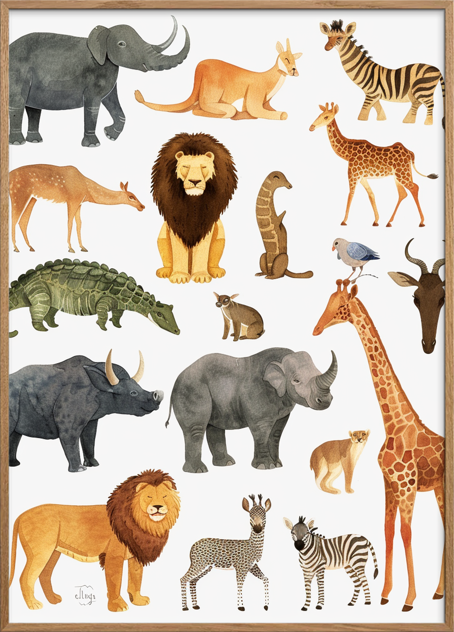 Savannens sagte rytme - Oak Frame, No Border