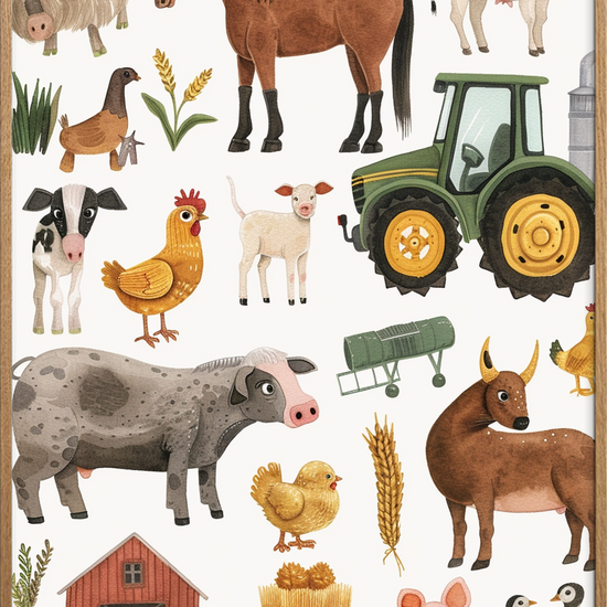 Lugten af nyslået hø - Oak Frame, No Border