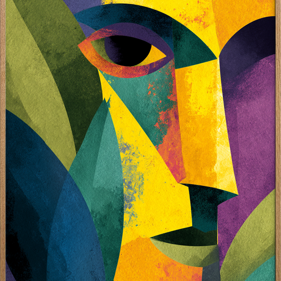 Stilhedens farverige hvisken - Oak Frame, No Border