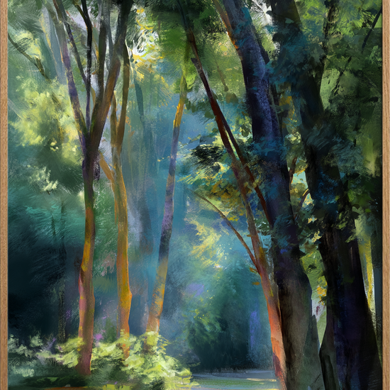 Skovens bløde hvisken - Oak Frame, No Border