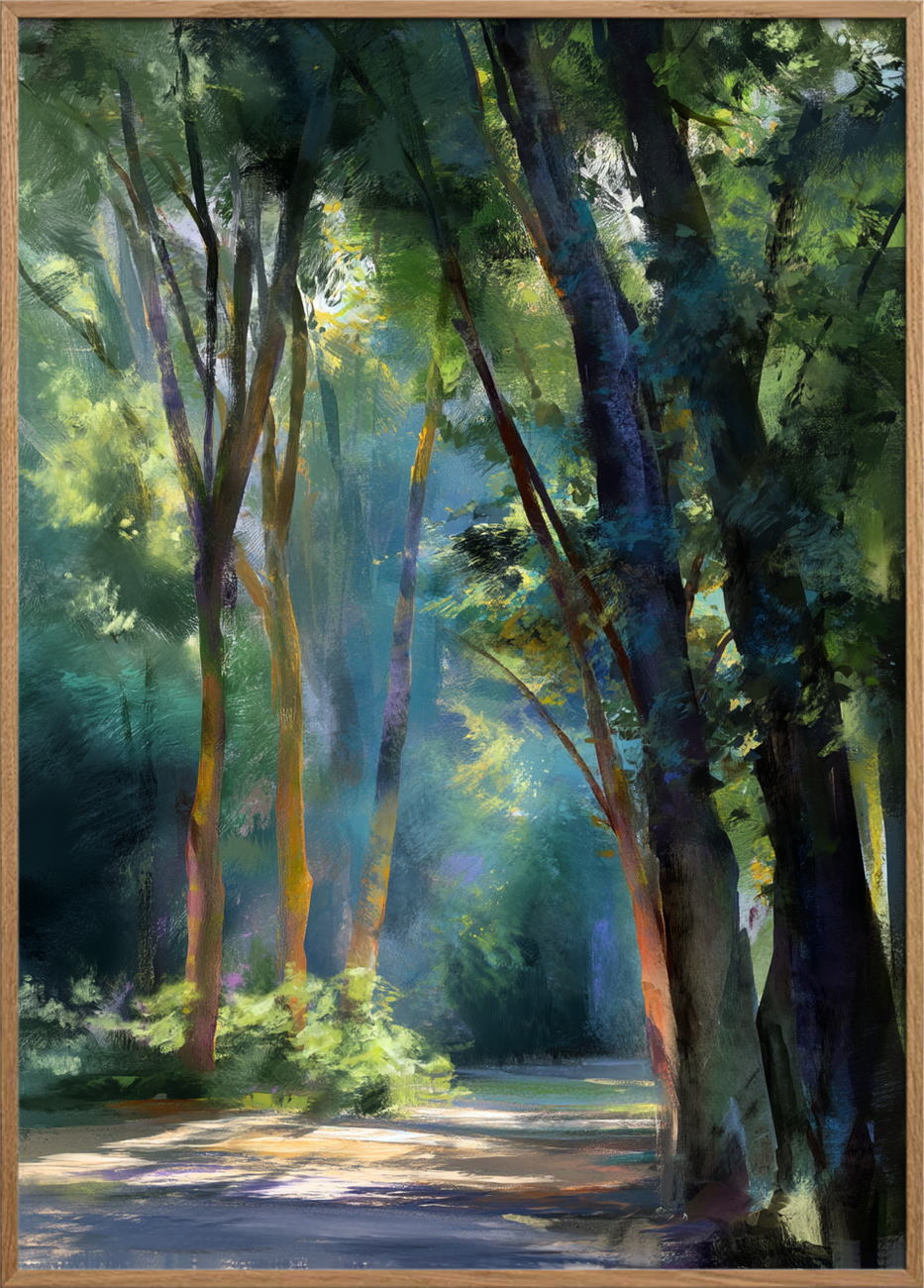 Skovens bløde hvisken - Oak Frame, No Border