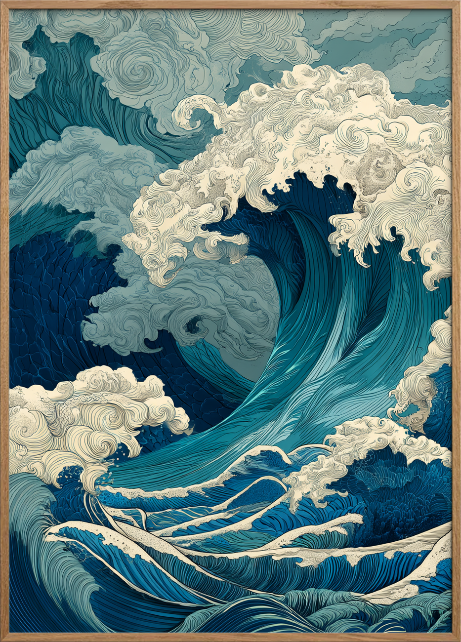 Saltets bid - Oak Frame, No Border