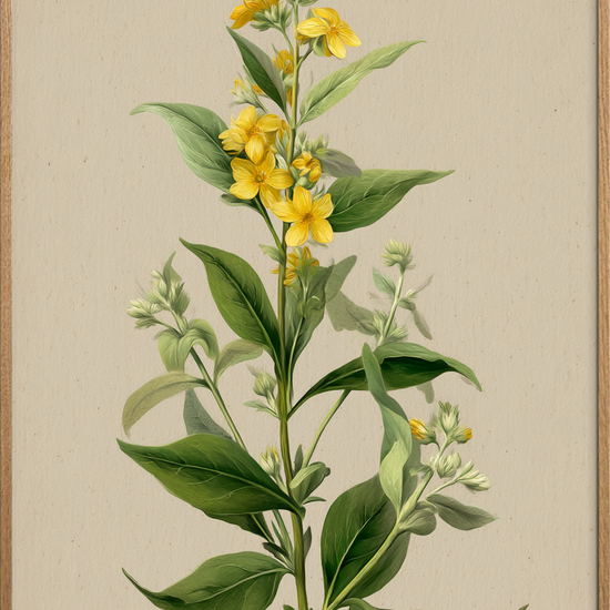 Viskende gul symfoni - Oak Frame, No Border