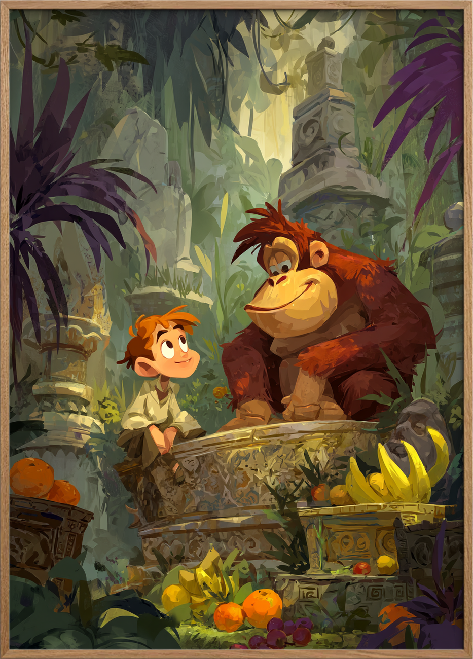 Smag af barndommens regnskov - Oak Frame, No Border