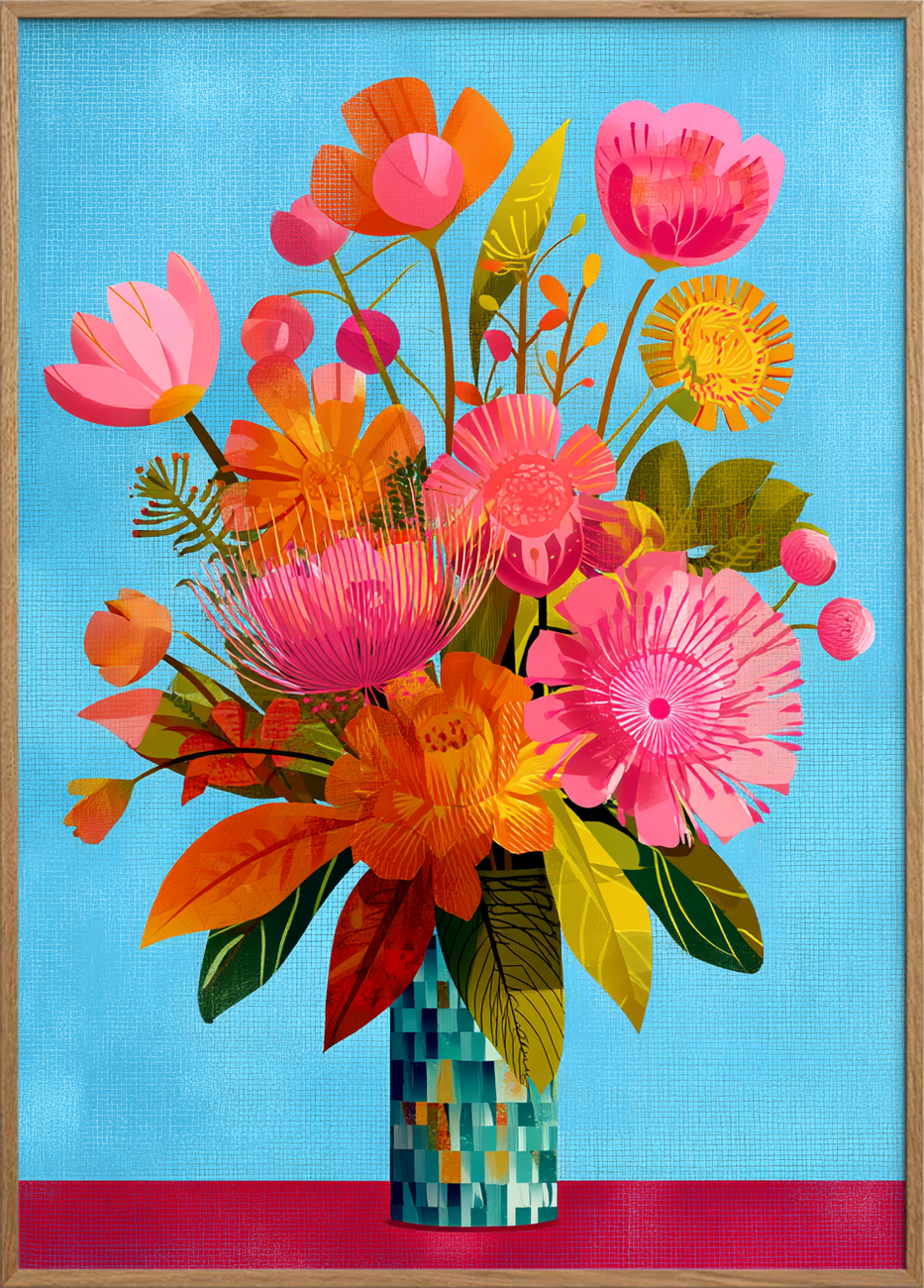 Sommerens bløde sus - Oak Frame, No Border