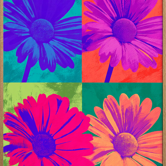 Smagen af neon - Oak Frame, No Border