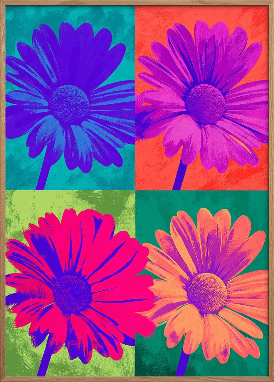 Smagen af neon - Oak Frame, No Border