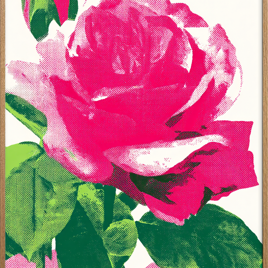 Blød neon, stille sus - Oak Frame, No Border