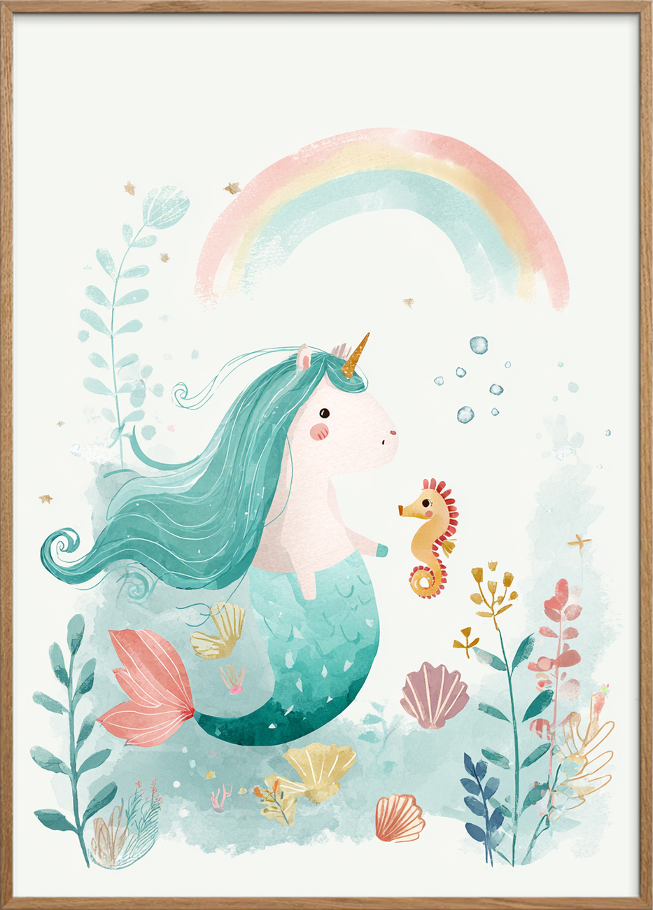 Regnbuens salte hvisken - Oak Frame, No Border