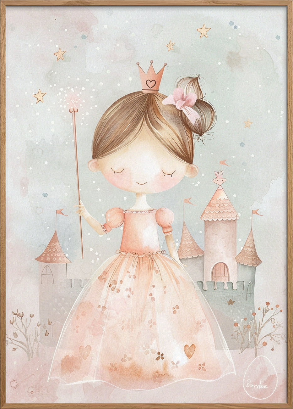 Stjernestøvens blide hvisken - Oak Frame, No Border