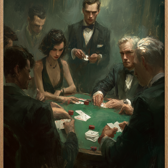 Hvisken fra kortene - Oak Frame, No Border