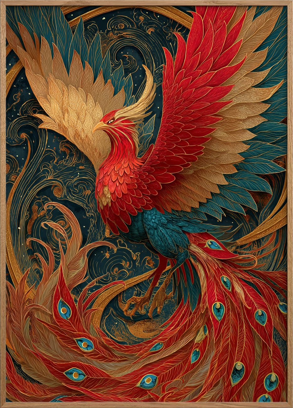 Varme der hvisker - Oak Frame, No Border