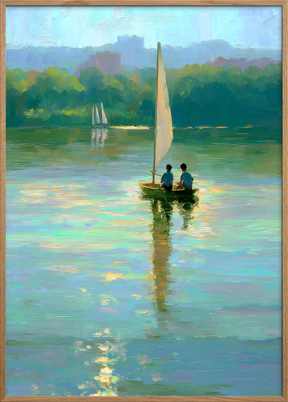 Stille bølgesang på vandet - Oak Frame, No Border