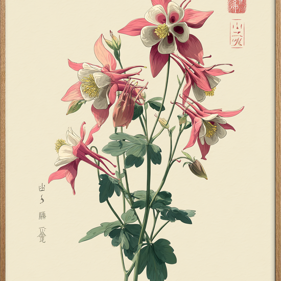 Blomsternes sagte klokkespil - Oak Frame, No Border