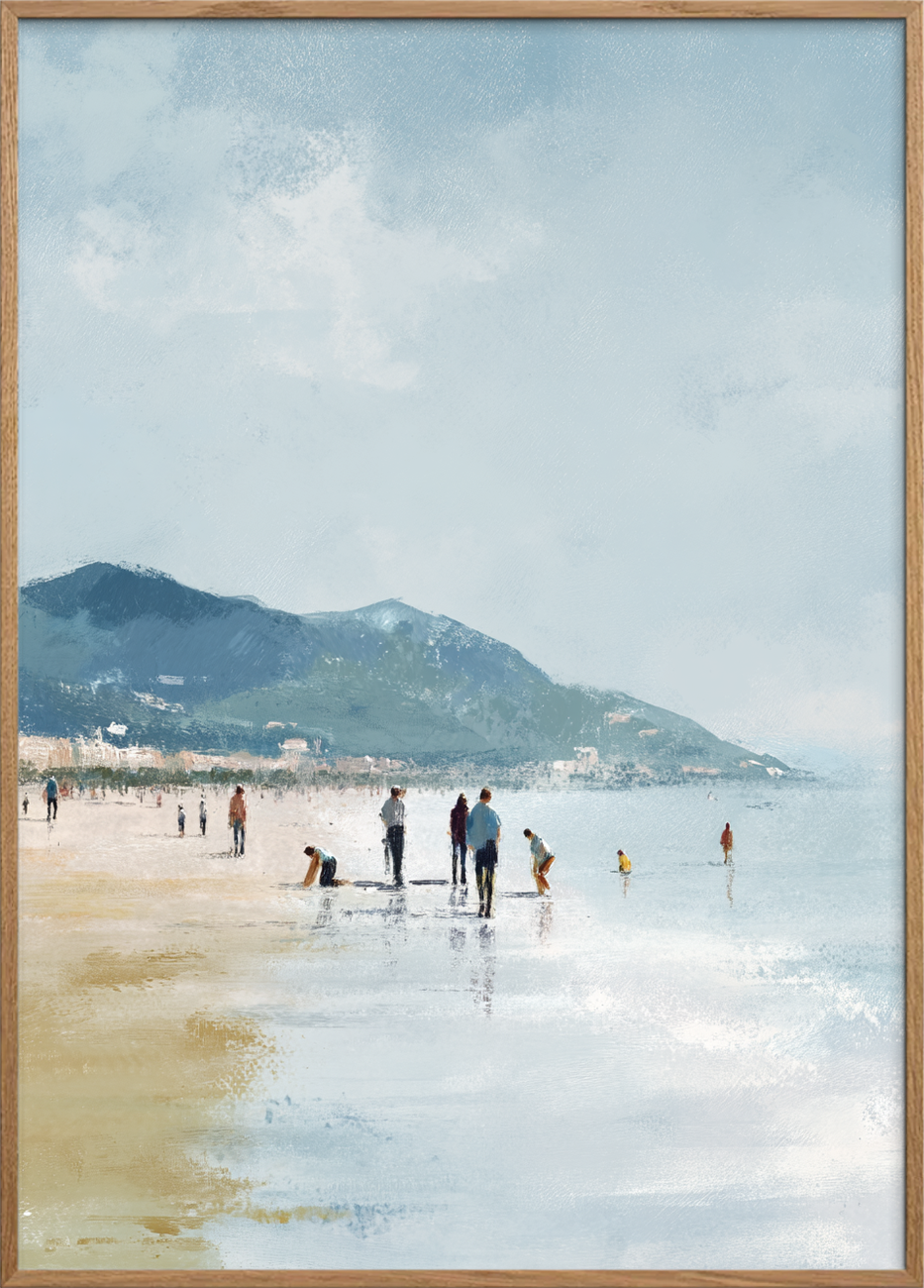 Sandets kolde kærtegn - Oak Frame, No Border