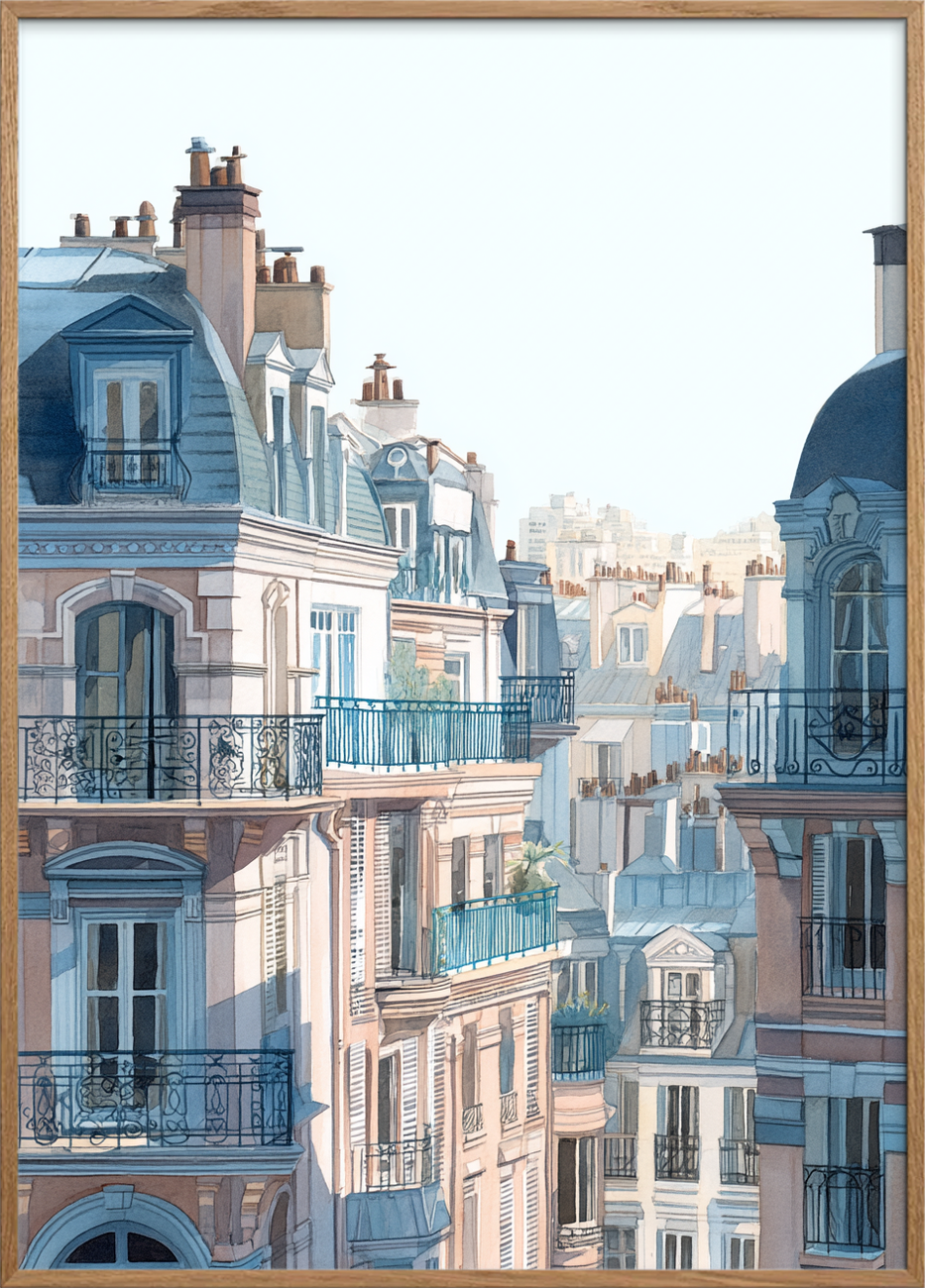 Hvisken fra smedejernsbalkoner - Oak Frame, No Border