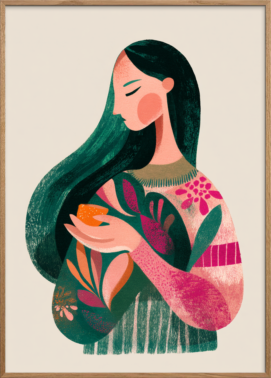 Smagen af grønne minder - Oak Frame, No Border