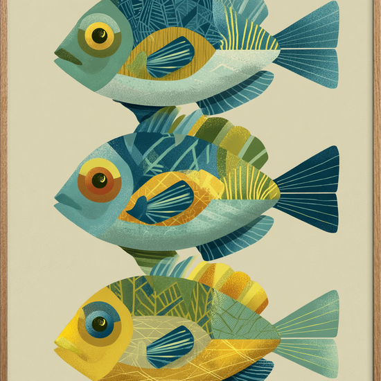 Havets sagte klang - Oak Frame, No Border