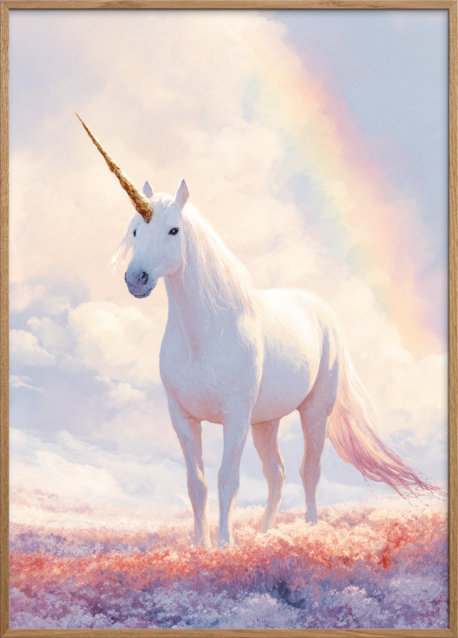 Enhjørningens stille sang - Oak Frame, No Border