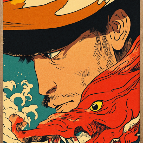 Havsprøjt og dragetunge - Oak Frame, No Border