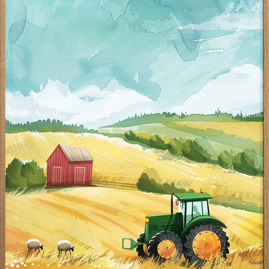 Vindens gyldne hvisken - Oak Frame, No Border