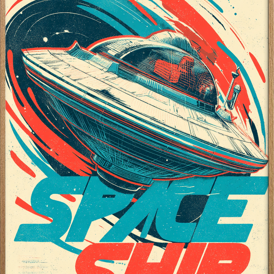 Rumskibets stille hvisken - Oak Frame, No Border