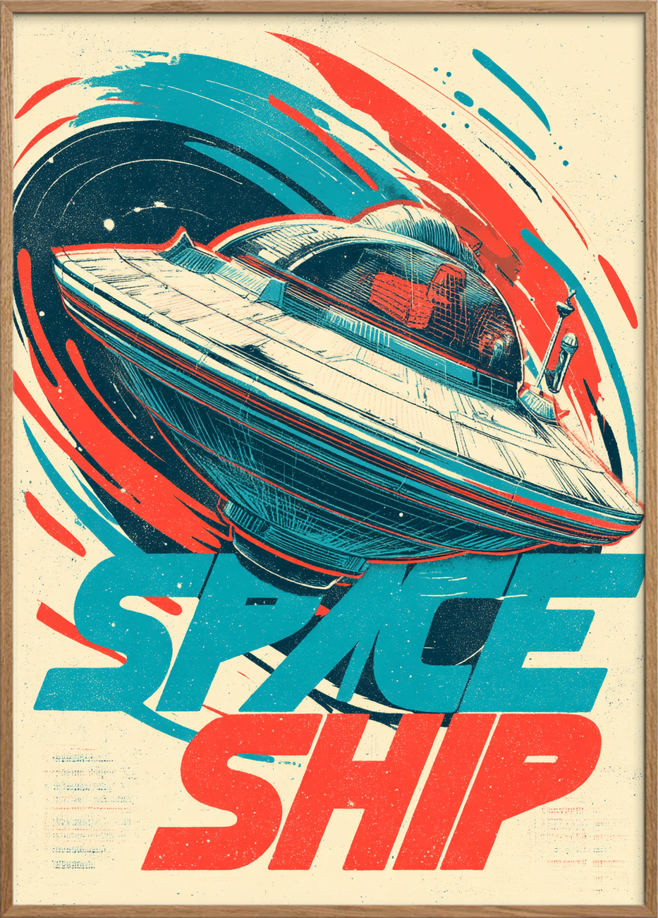 Rumskibets stille hvisken - Oak Frame, No Border