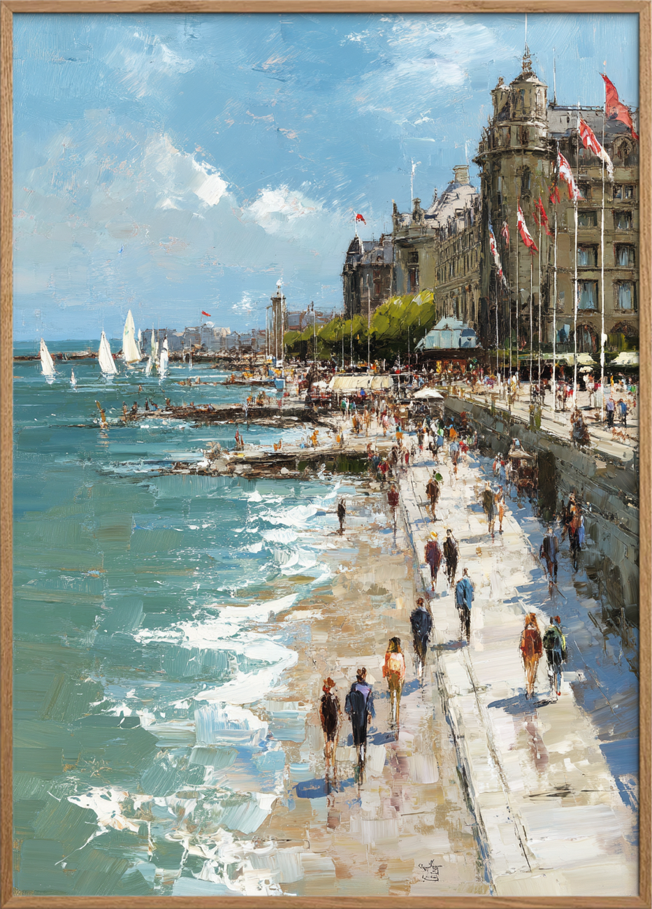 Saltens stille hvisken - Oak Frame, No Border