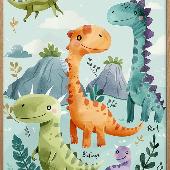 Dovne dinosaurernes bløde sus - Oak Frame, No Border