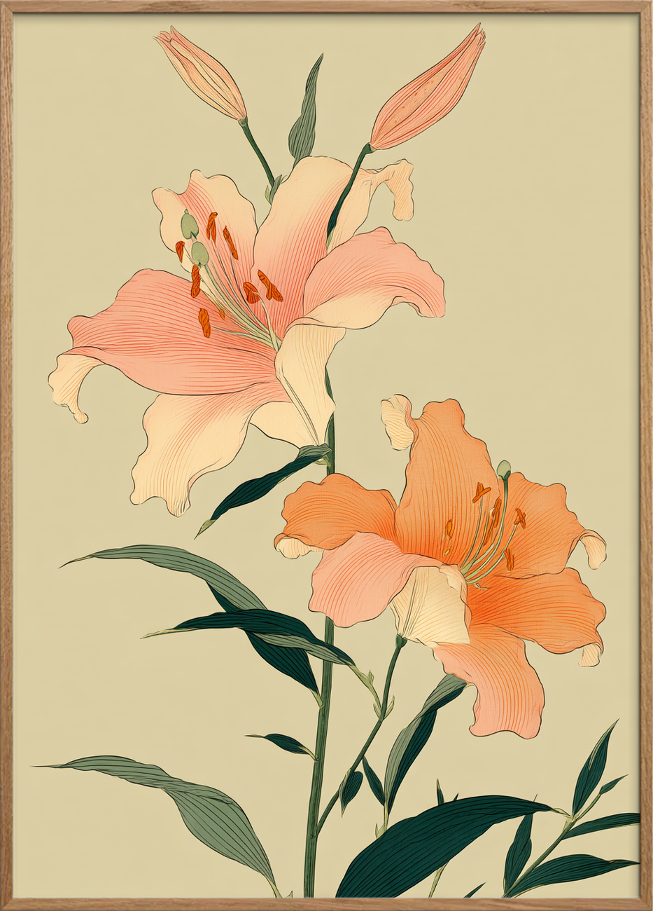 Hvisken i fløjlsblød luft - Oak Frame, No Border