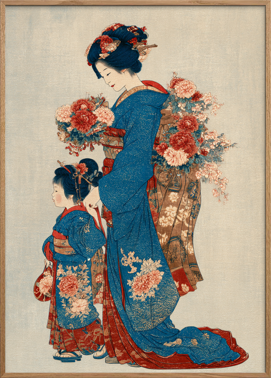 Stille hvisken af silke - Oak Frame, No Border