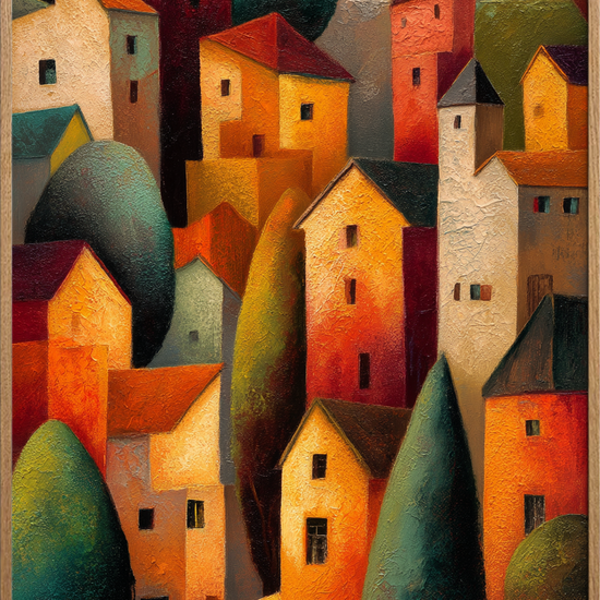 Lyden af stille gader - Oak Frame, No Border