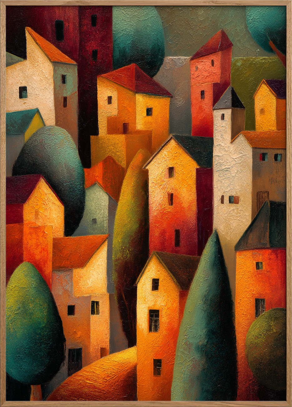 Lyden af stille gader - Oak Frame, No Border