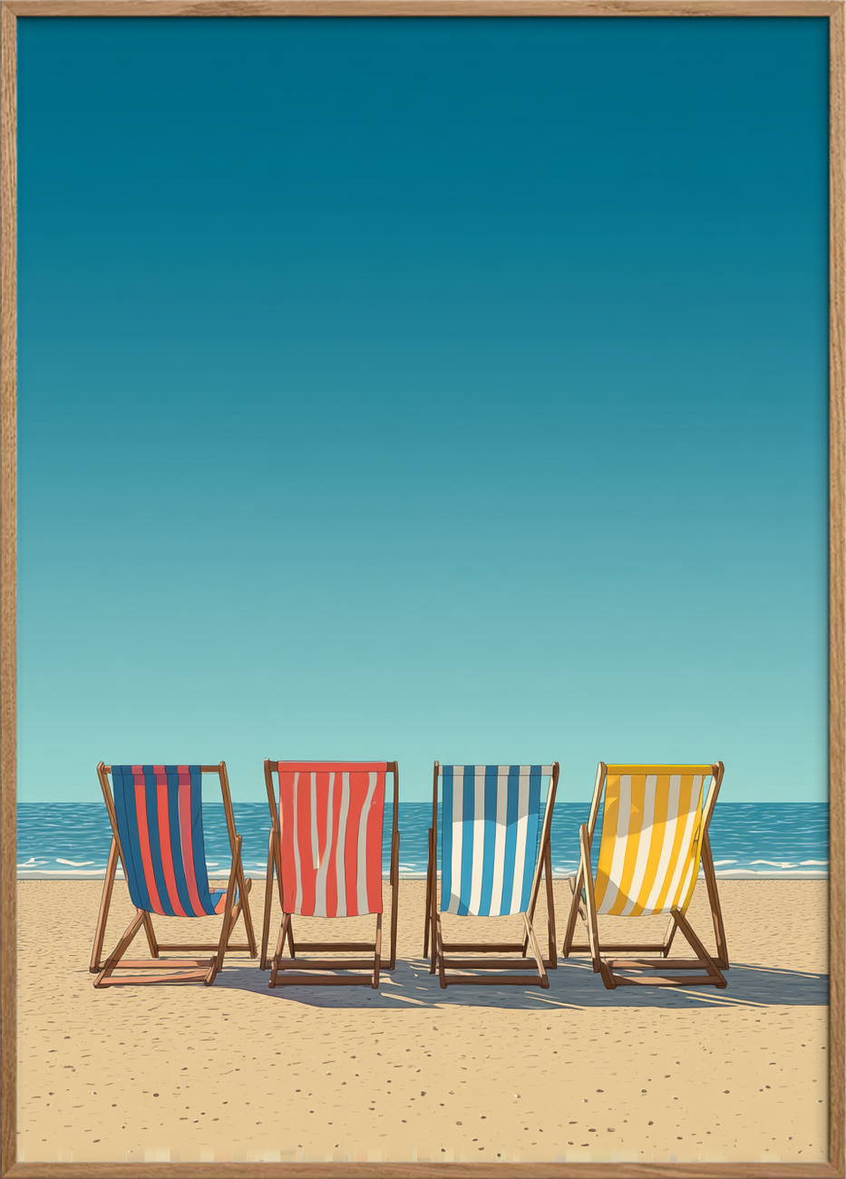 Bølgernes blide hvisken - Oak Frame, No Border