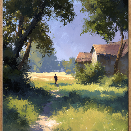 Sommervindens hvisken - Oak Frame, No Border