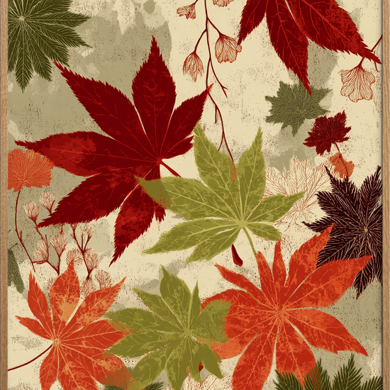 Knitrende fløjl - Oak Frame, No Border