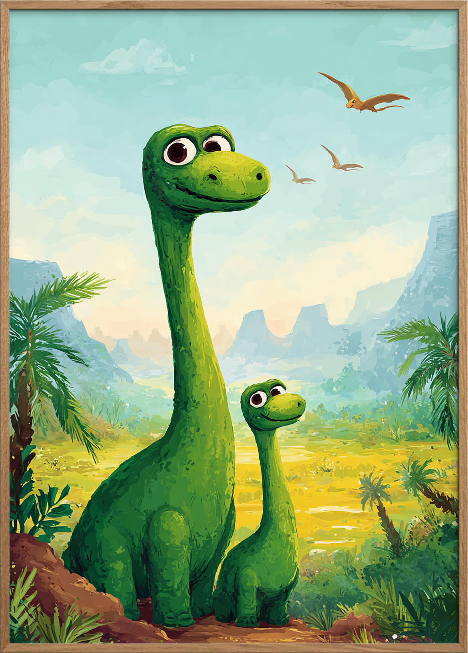 Langhalsenes sagte sus - Oak Frame, No Border