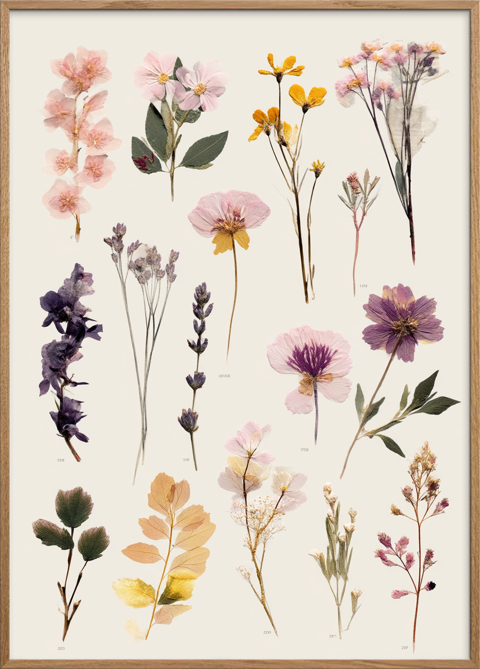 Hvisken fra tørret flora - Oak Frame, No Border