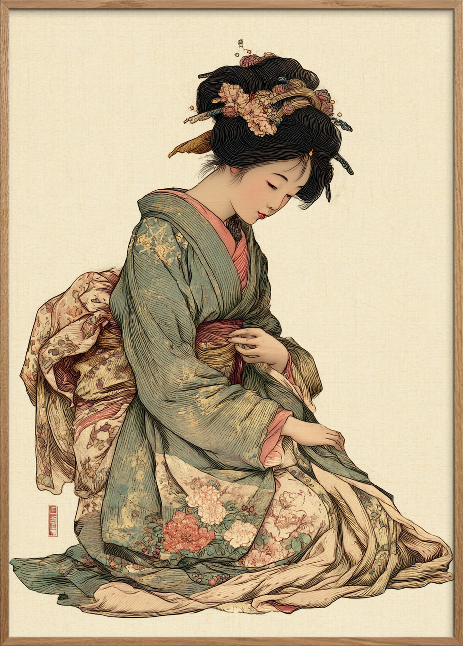 Silkets hvisken - Oak Frame, No Border