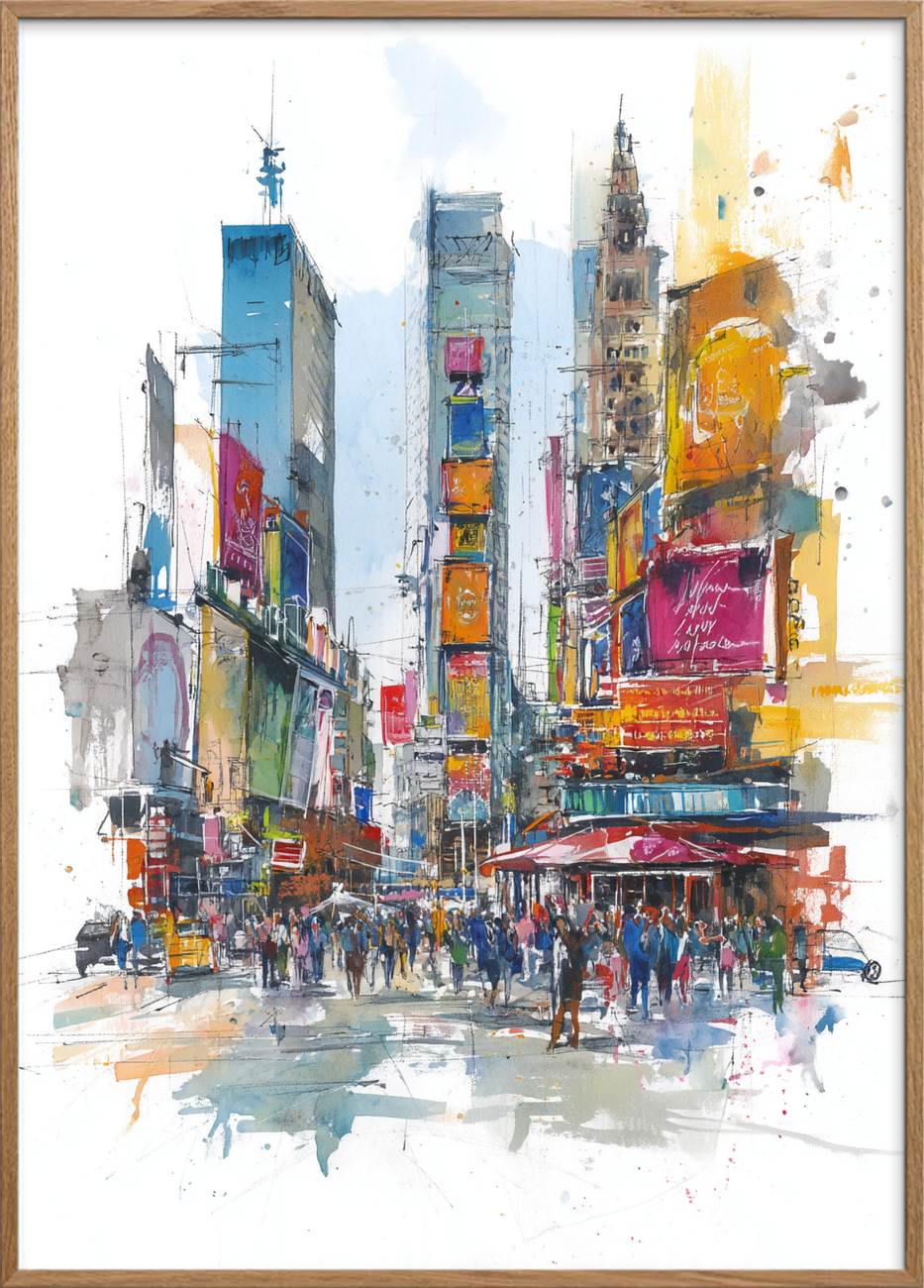 Lyd af neon og fodtrin - Oak Frame, No Border