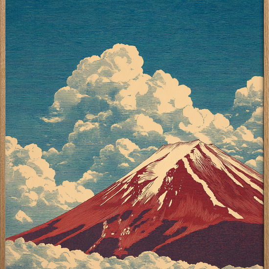 Bjergets stille toner - Oak Frame, No Border