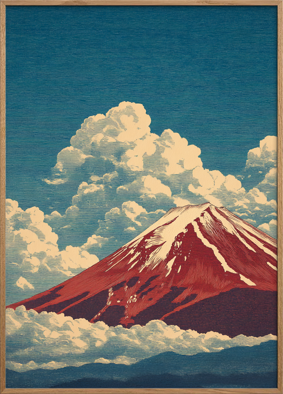 Bjergets stille toner - Oak Frame, No Border