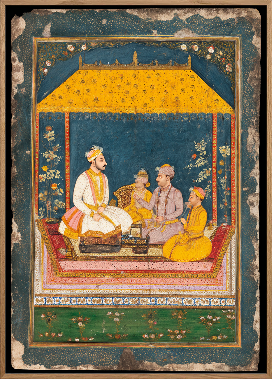 Safransduftens stille klang - Oak Frame, No Border