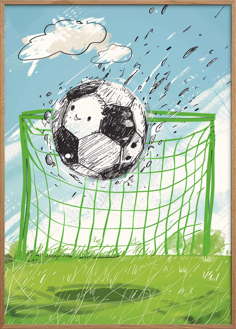 Boldens kys mod nettet - Oak Frame, No Border