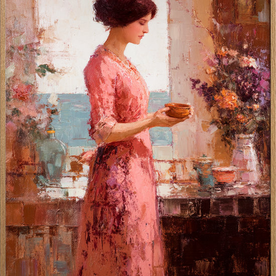 Smagens stille ritual - Oak Frame, No Border