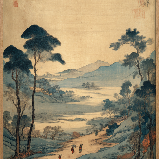 Horisontens stille hvisken - Oak Frame, No Border