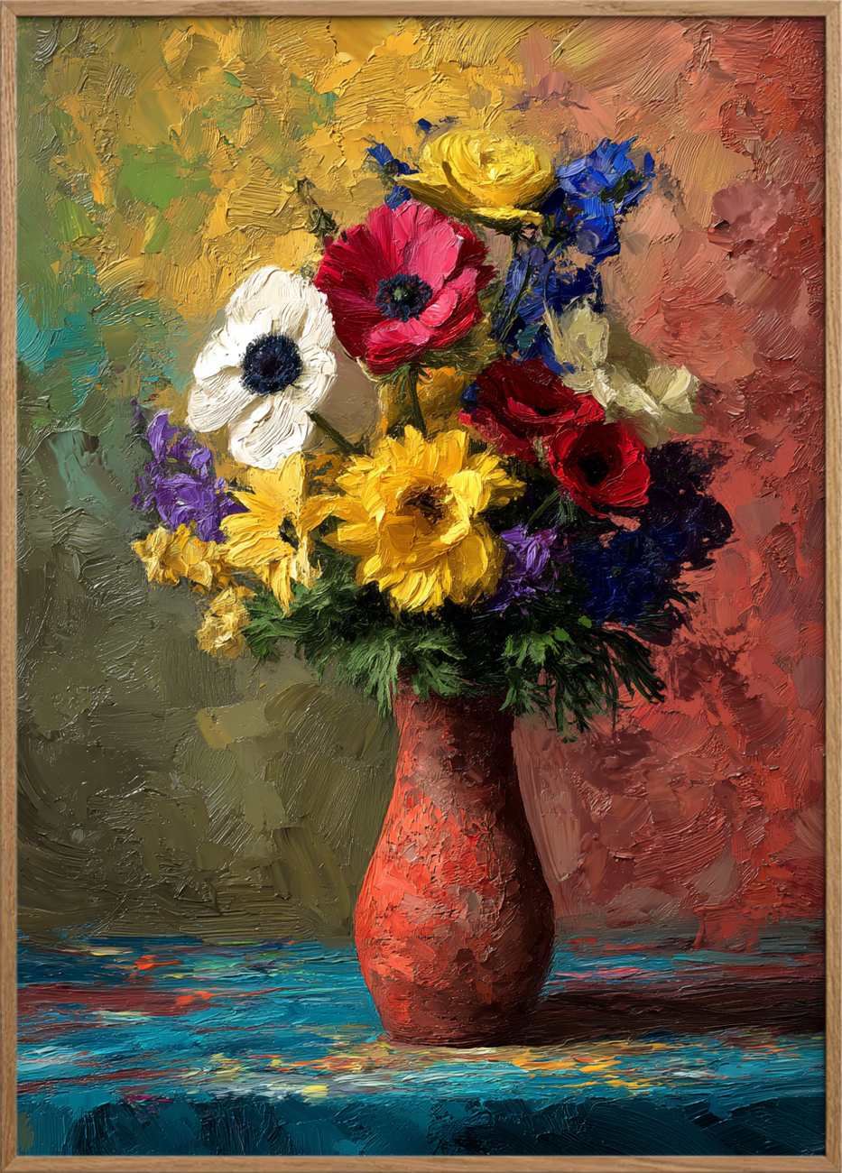 Klang af farver - Oak Frame, No Border