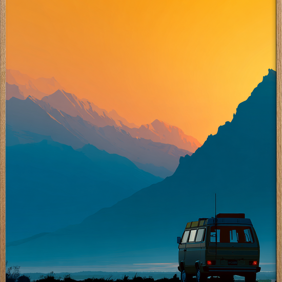 Aftenens varme hvisken - Oak Frame, No Border