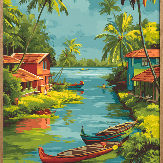 Vindens salte sang - Oak Frame, No Border