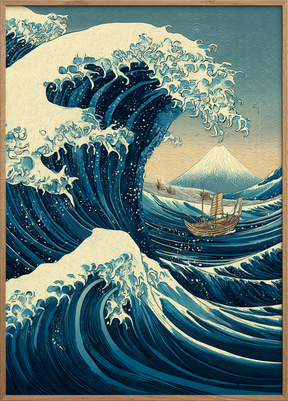 Bølgens brøl i mørket - Oak Frame, No Border